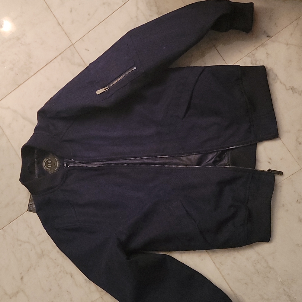 Urban Republic Navy Suede Jacket | Boys 14-16